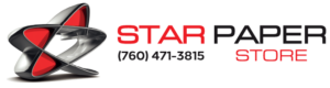 A red star logo on top of a green background.